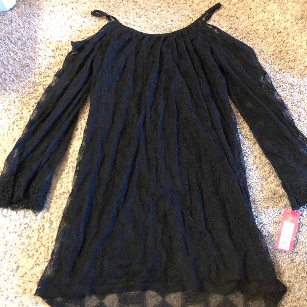 Xhilaration Long Sleeve Black Dress